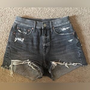 American Eagle Outfitters Dark Gray Denim Jean Shorts Size 00